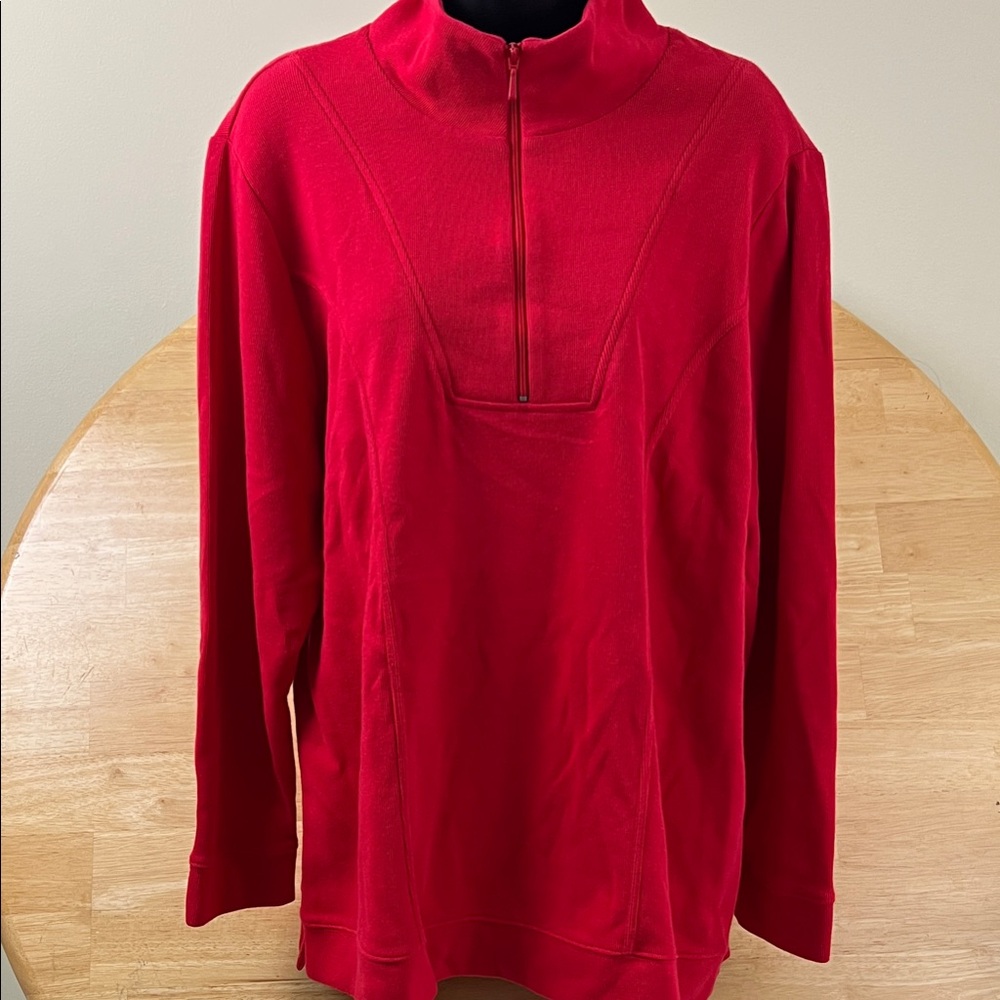 Liz & Me Red Sweater Cardigan